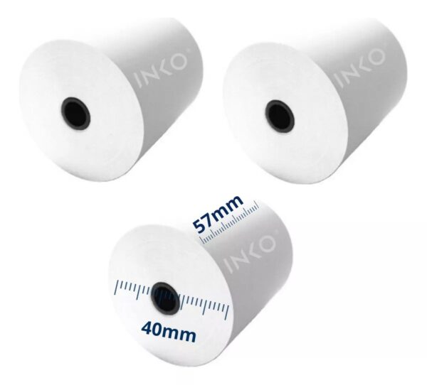 50 Rollos Papel Termico Miniprinter 57x40 Impresora 58mm Xprinter